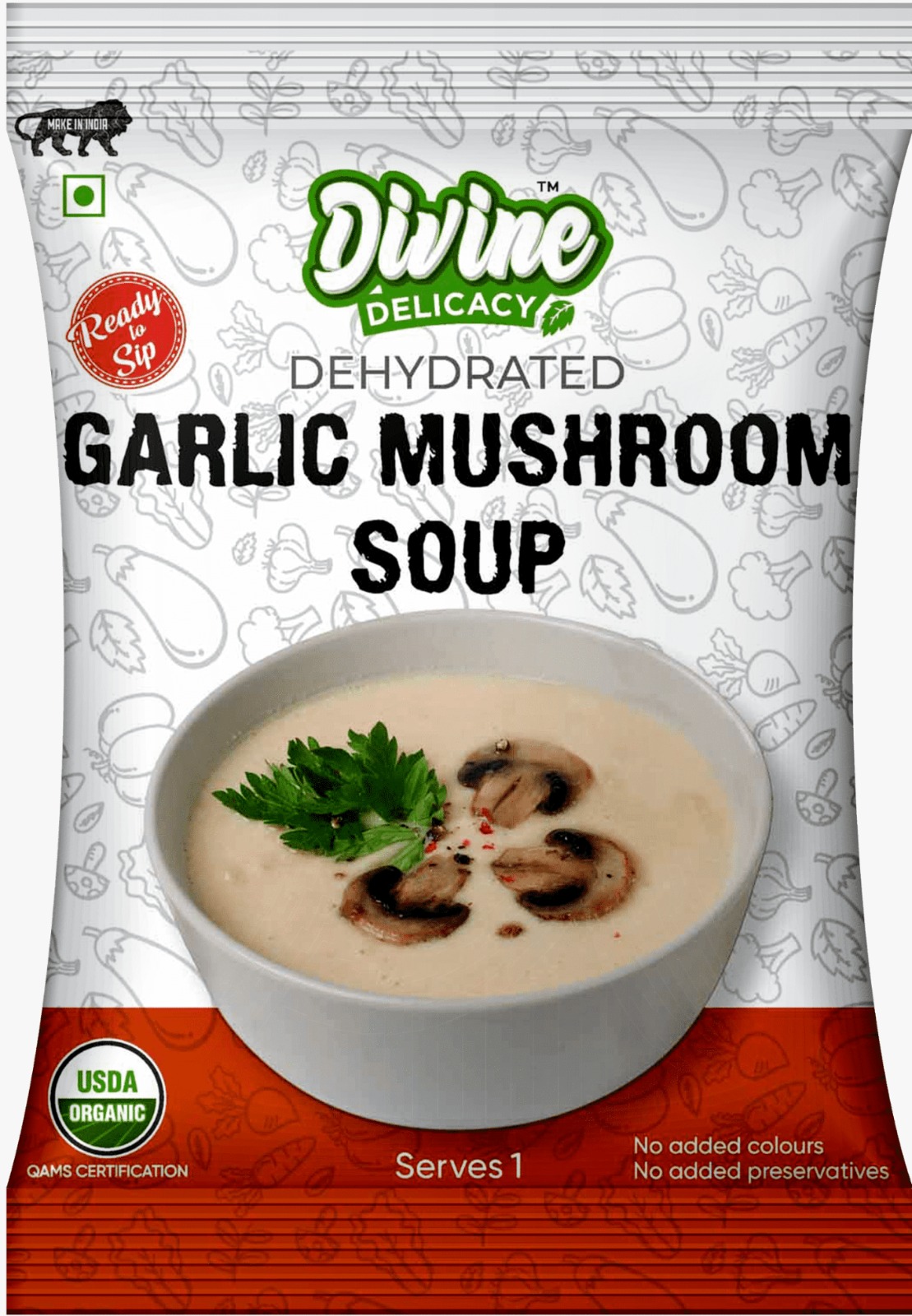 Divine Garlic Mushroom Soup