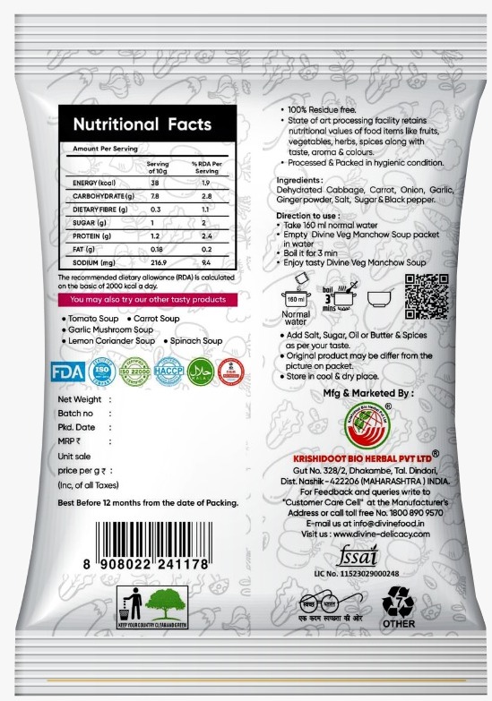 Divine Veg Manchow Soup - Image 2